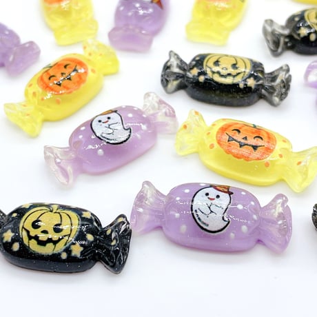 Ｎｏ．536   ハロウィン  おばけ  カボチャ  アメ デコパーツ