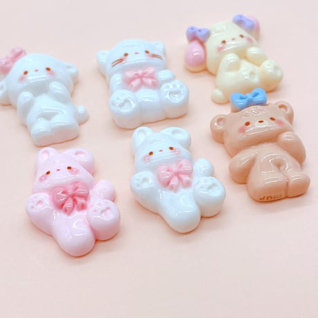 Ｎｏ．719  アニマル いぬ  くま  うさぎ デコパーツ