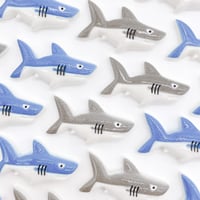 Ｎｏ．852   サメ   魚  海   デコパーツ