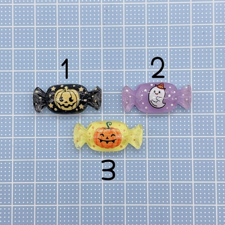 Ｎｏ．536   ハロウィン  おばけ  カボチャ  アメ デコパーツ