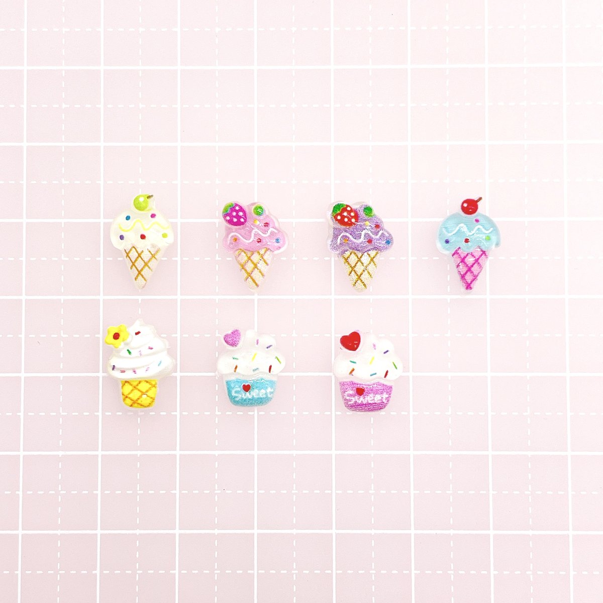 No．889 個/アイスクリーム ミニ パーツ ネイル | DECOPARTS