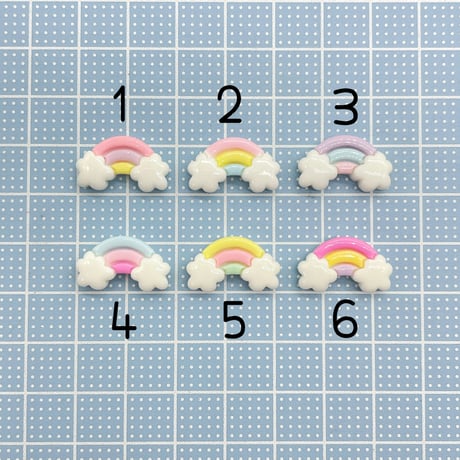 Ｎｏ．804   ミニ   虹  デコパーツ