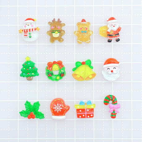Ｎｏ．994   \20個/   クリスマス  サンタ  トナカイ  ミニ  ネイル  パーツ
