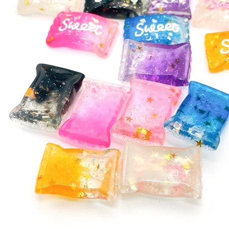 Ｎｏ.1032  sweet  キャンディ  クリア  グラデーション パーツ