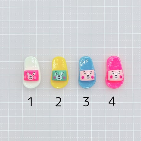 Ｎｏ．1017   サンダル  カラフル  デコパーツ