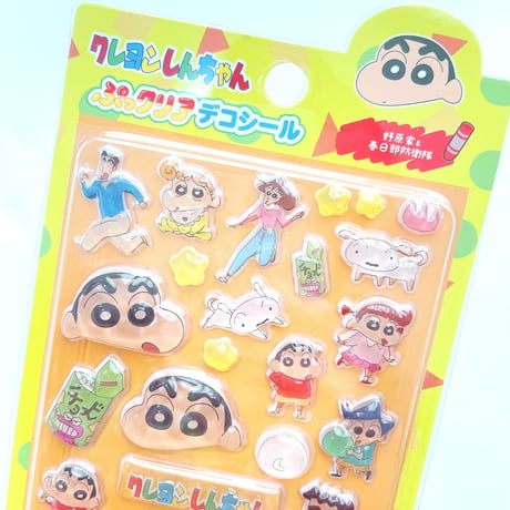 クレヨンしんちゃん ぷっクリアデコシール  野原家＆春日部防衛隊