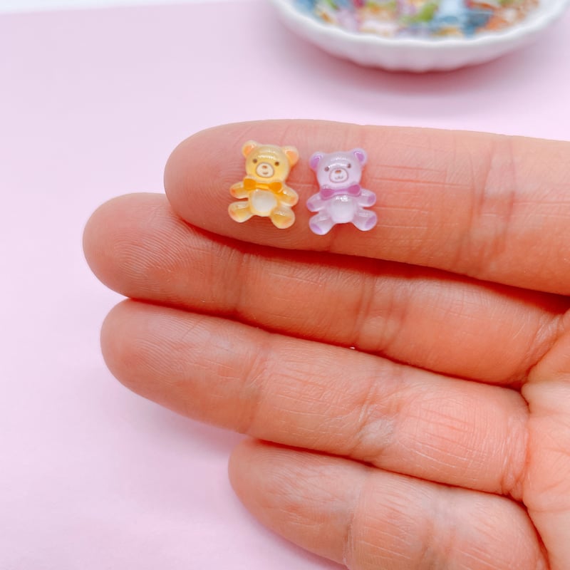 20個/ ミニミニカラフルくまさんパーツ | DECOPARTS SHOP はぴいちご