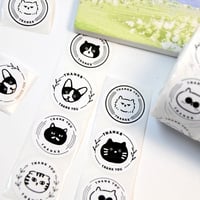 Ｎｏ．921    \1ロール500枚/   猫  サンキューシール  ギフト