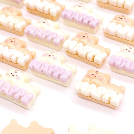 Ｎｏ．902    くま  ハッピー  デコパーツ