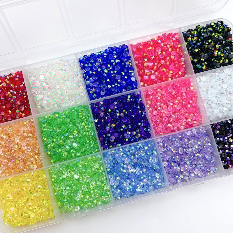 キラキラストーンバレッタ 15色／キラキラストーンセット | DECOPARTS SHOP はぴいちご