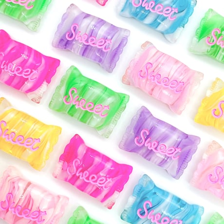 Ｎｏ．574  sweet  キャンディ  マーブル  デコパーツ
