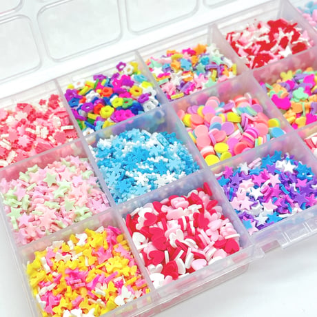 15種／    フレーク  封入パーツ  トッピング  パーツセット