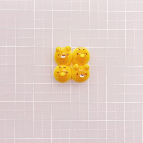 Ｎｏ.1054  アニマル  むっちり  パン  むぎゅ  デコパーツ