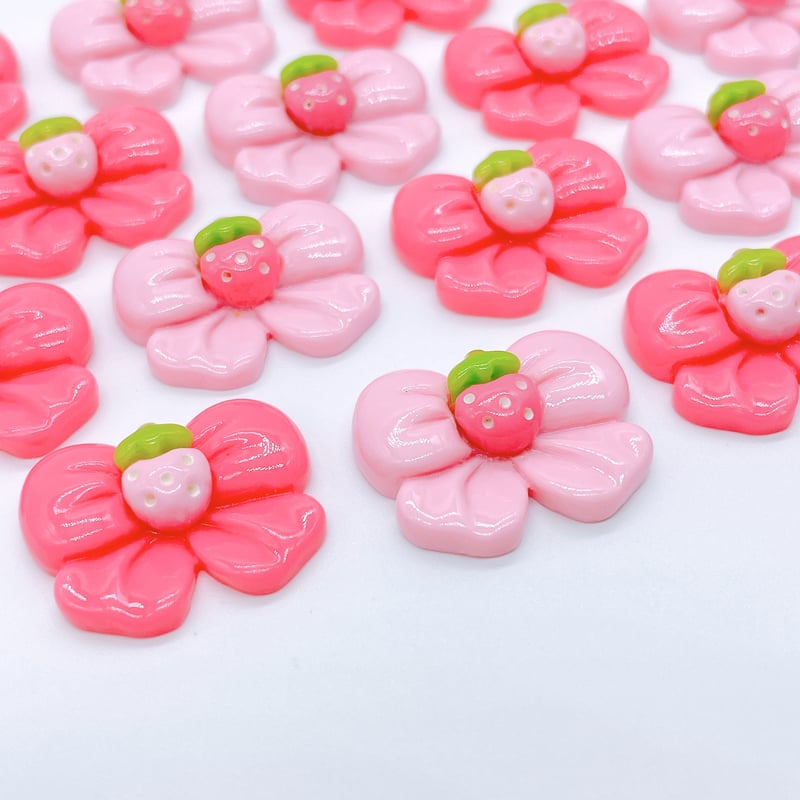 リボンデコ No．903 リボン いちご デコパーツ | DECOPARTS SHOP は