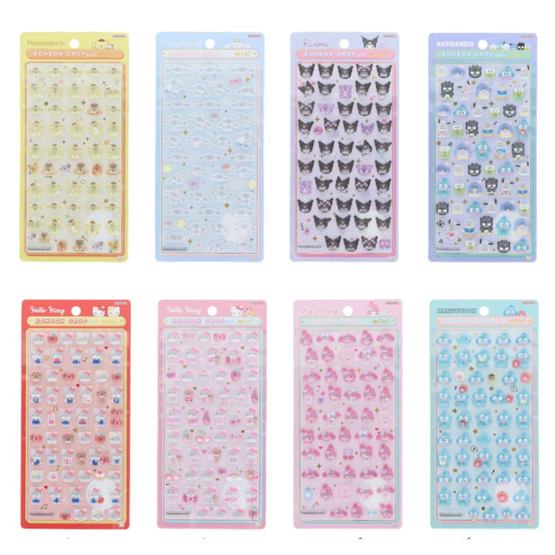 BONBON DROP シール ミニ 8枚セット サンリオ ボンボンドロップシール ミニ | DECOPARTS SHOP はぴいちご