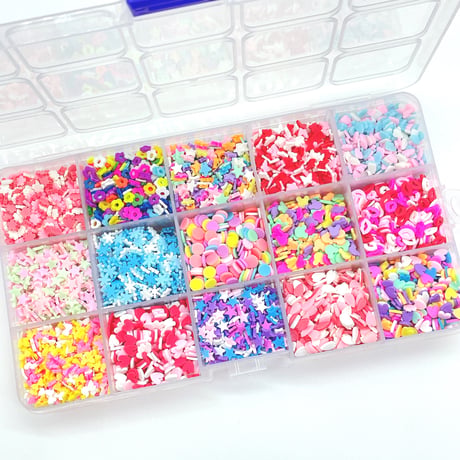 15種／    フレーク  封入パーツ  トッピング  パーツセット