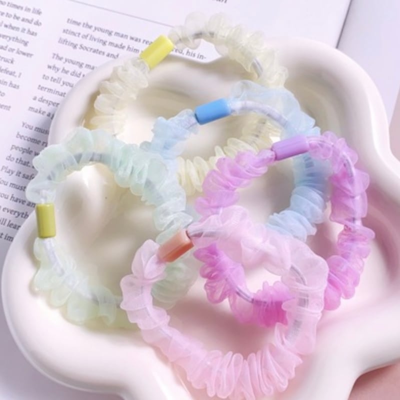 No．934 台座付き ヘアゴム シュシュ | DECOPARTS SHOP はぴいちご