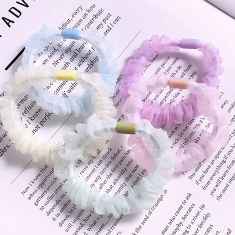 No．934 台座付き ヘアゴム シュシュ | DECOPARTS SHOP はぴいちご