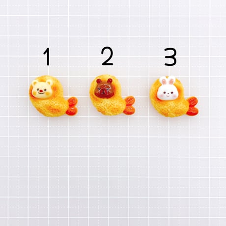 Ｎｏ．869   くま  うさぎ  カピバラ  エビフライ  デコパーツ