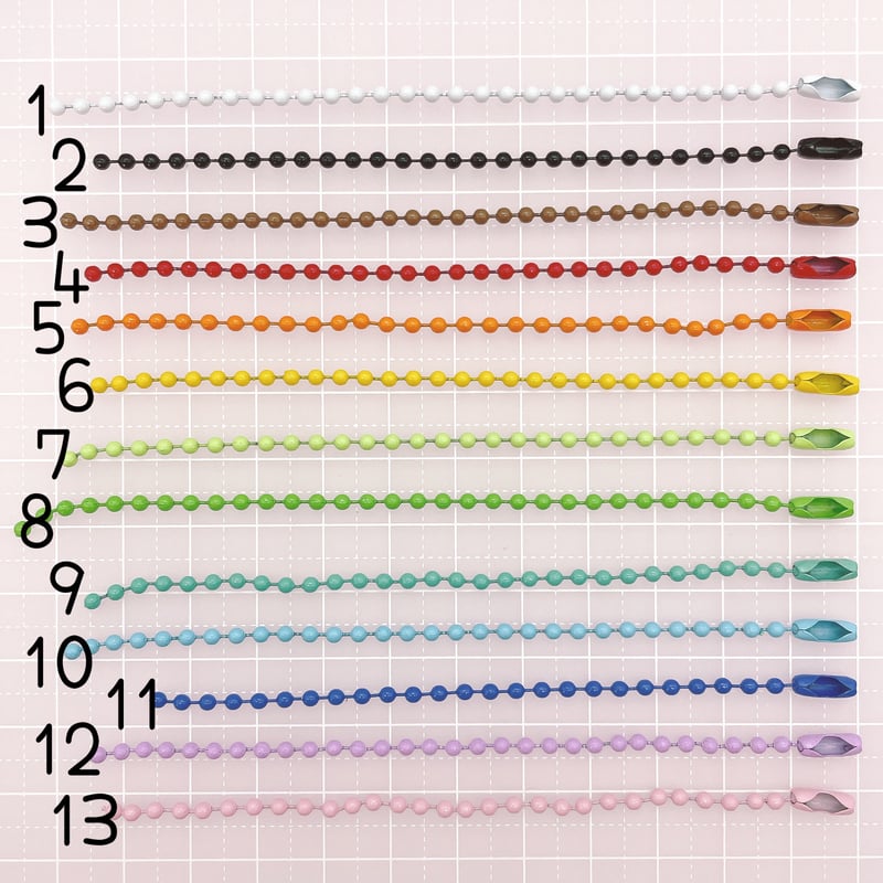 No．972 カラー ボールチェーン | DECOPARTS SHOP はぴいちご