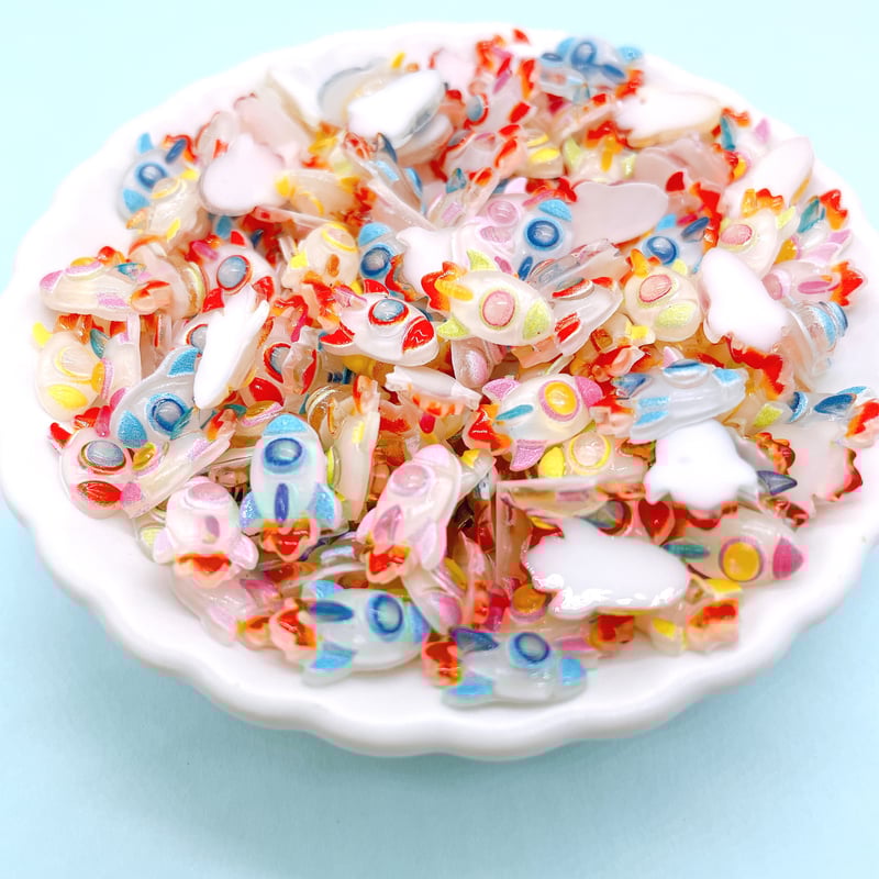 No．891 個/ ロケット 宇宙 乗り物 ネイルパーツ デコ | DECO