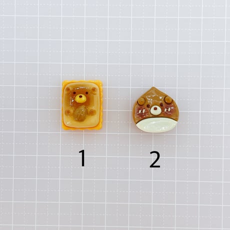 Ｎｏ．933   くま   栗ふう  ケーキ ビスケット デコパーツ