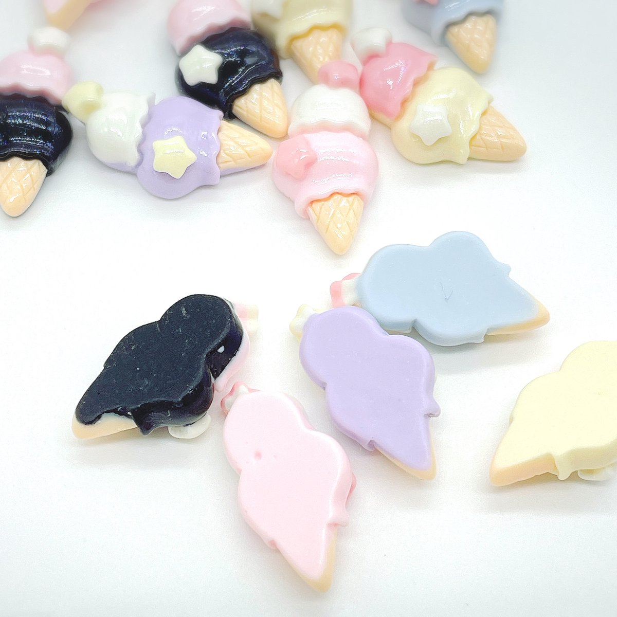 No．901 アイスクリーム 星 デコパーツ | DECOPARTS SHOP はぴいちご