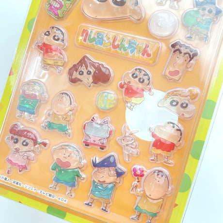 クレヨンしんちゃん ぷっクリアデコシール  野原家＆春日部防衛隊