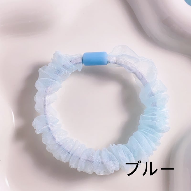 No．934 台座付き ヘアゴム シュシュ | DECOPARTS SHOP はぴいちご