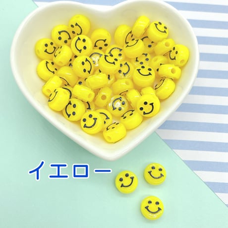 Ｎｏ．882    \50個/  にこちゃんビーズ丸型