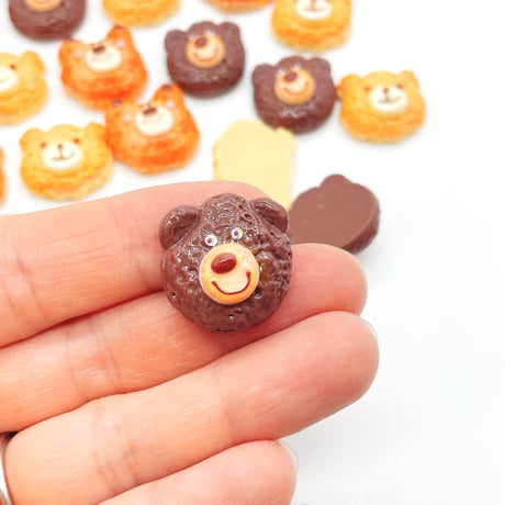 Ｎｏ．914   くま  クッキー  デコパーツ