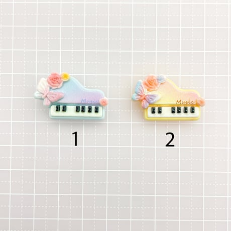 Ｎｏ．1008   ピアノ  楽器   デコパーツ