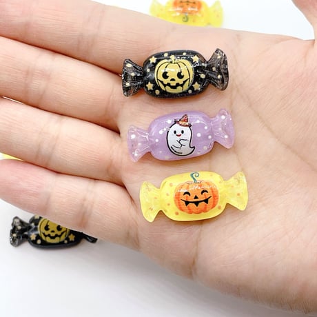 Ｎｏ．536   ハロウィン  おばけ  カボチャ  アメ デコパーツ