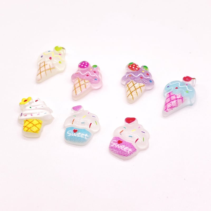 No．889 個/アイスクリーム ミニ パーツ ネイル | DECOPARTS