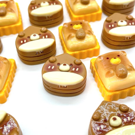Ｎｏ．933   くま   栗ふう  ケーキ ビスケット デコパーツ