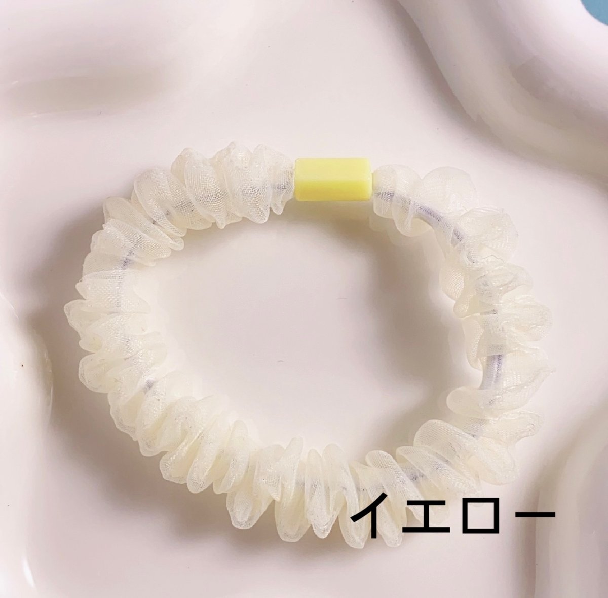 No．934 台座付き ヘアゴム シュシュ | DECOPARTS SHOP はぴいちご