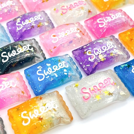 Ｎｏ.1032  sweet  キャンディ  クリア  グラデーション パーツ
