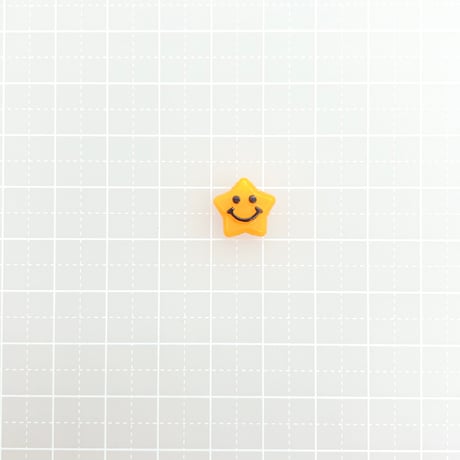 Ｎｏ．884    \50個/  にこちゃん  ビーズ  星型