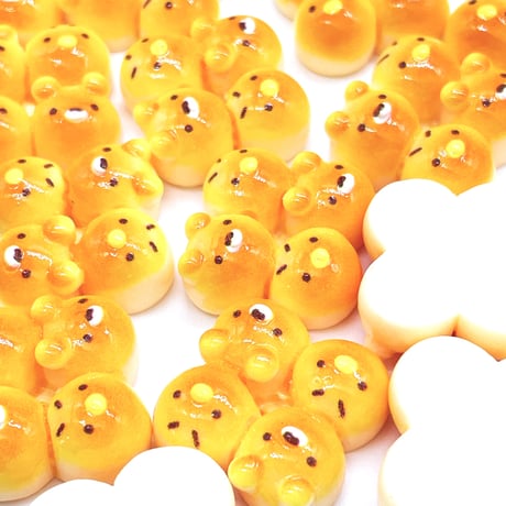 Ｎｏ.1054  アニマル  むっちり  パン  むぎゅ  デコパーツ
