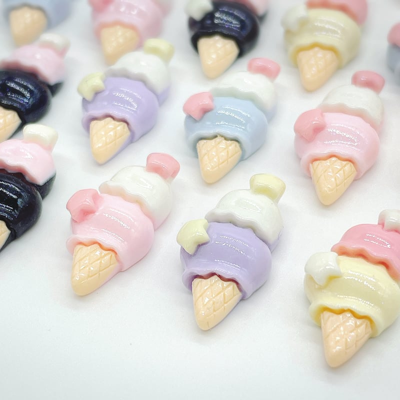 No．901 アイスクリーム 星 デコパーツ | DECOPARTS SHOP はぴいちご