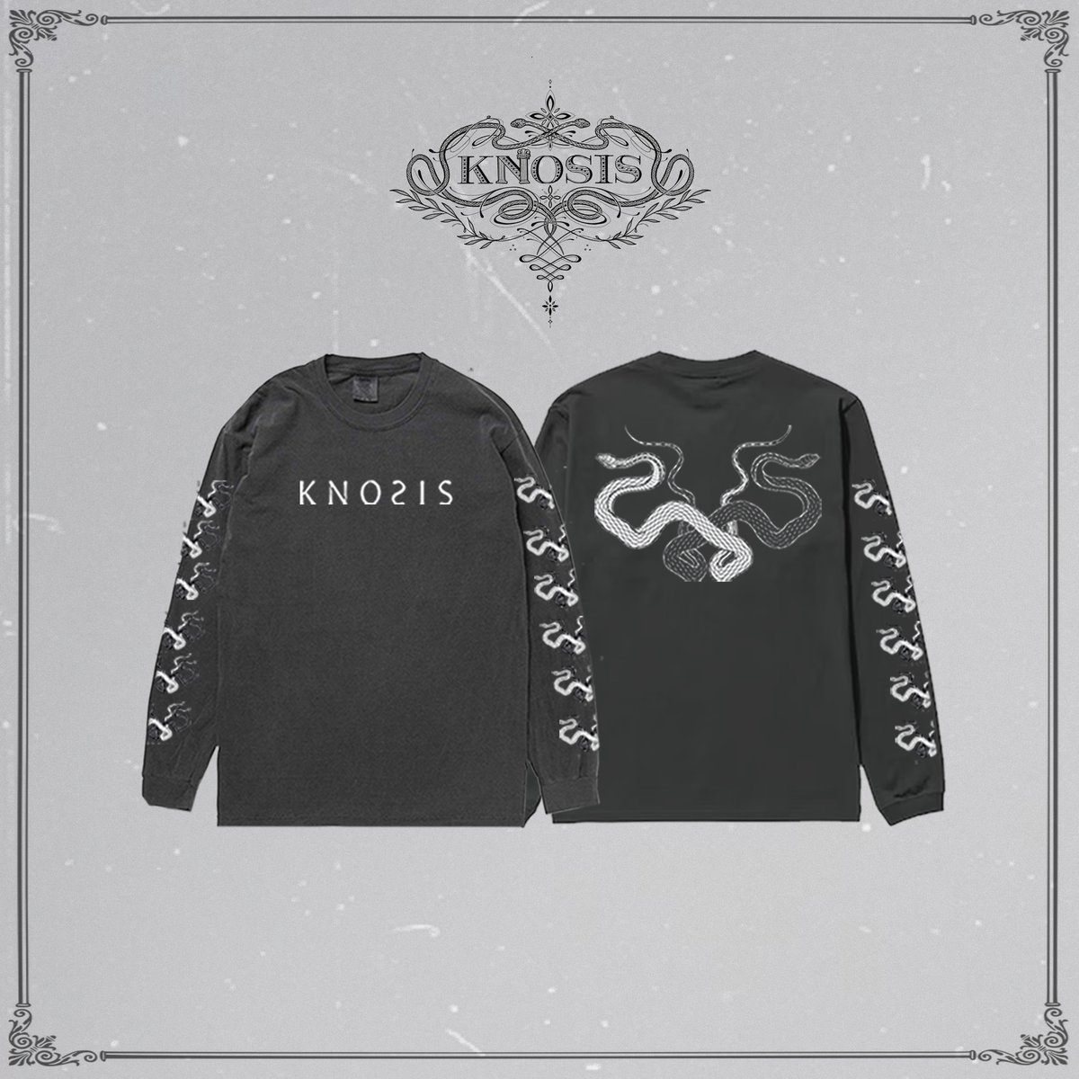 Knosis Logo Longsleeve | Vintage Black & White