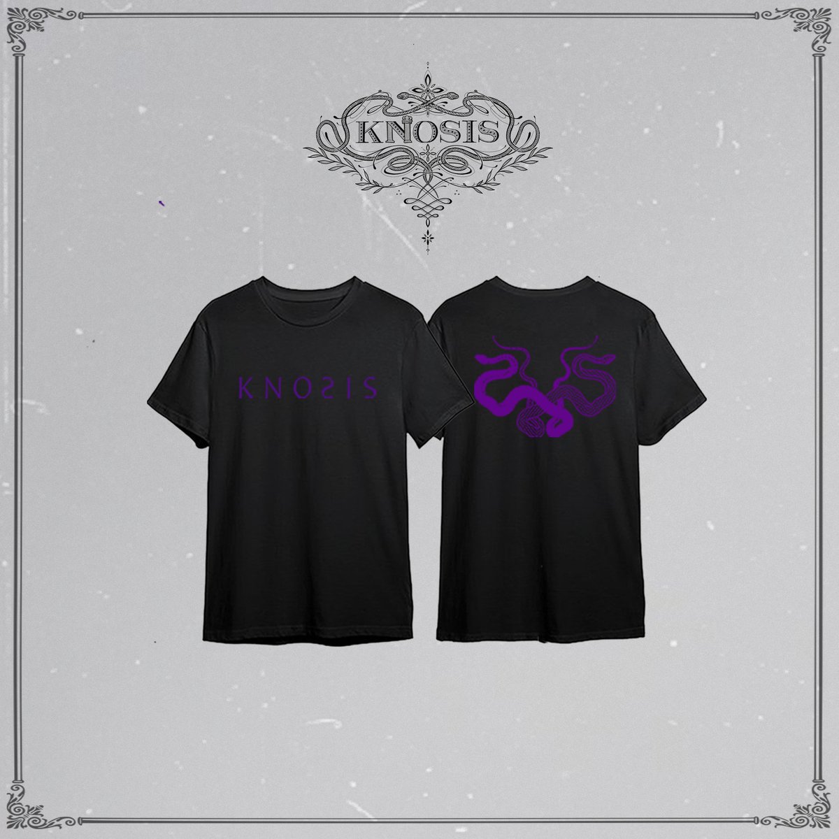 Knosis Logo T-shirt / Black & Purple | Knosis