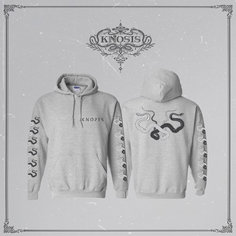 Knosis パーカー　Gray×Black Knosis パーカー Gray×Black Knosis Logo Hoodie | Gray & Black | Knosis