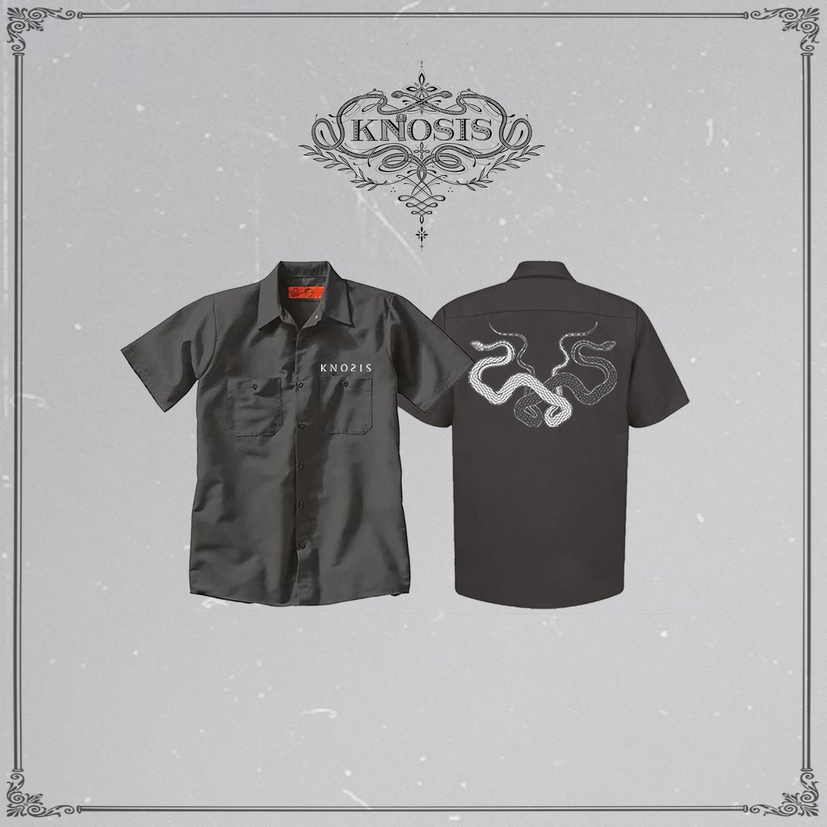 Knosis Logo Work Shirt / Charcoal | Knosis