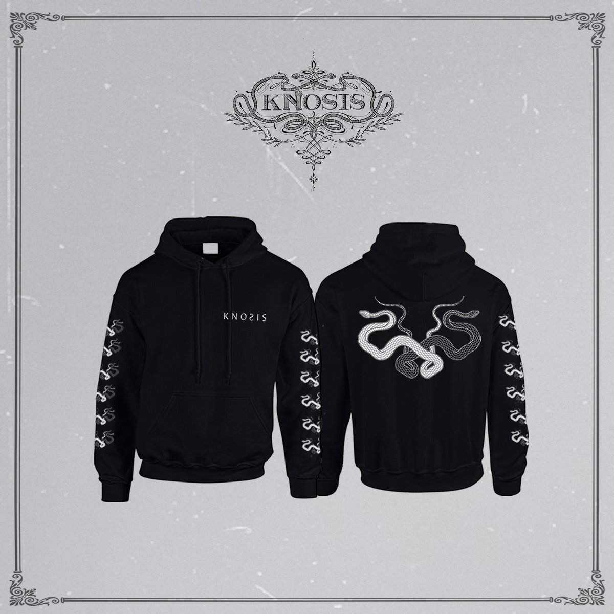 knosis パーカー XL ブラック logo hoodie Knosis Logo Hoodie / Black 【XLサイズ】