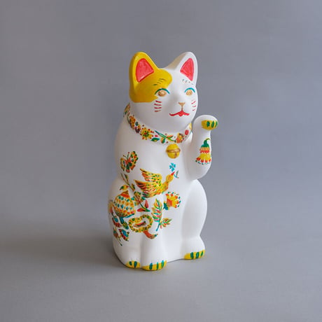 まねき猫作品「花鳥風月の猫」(L)【中川彩香】