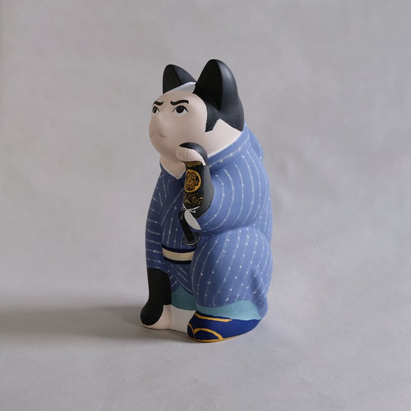 まねき猫作品「水戸黄門の格さん」(L)【宮田麻貴子】 | Place where