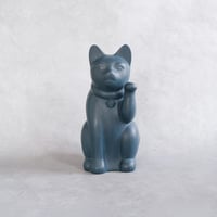 まねき猫作品「黒板猫」 (L)【石澤彰一】