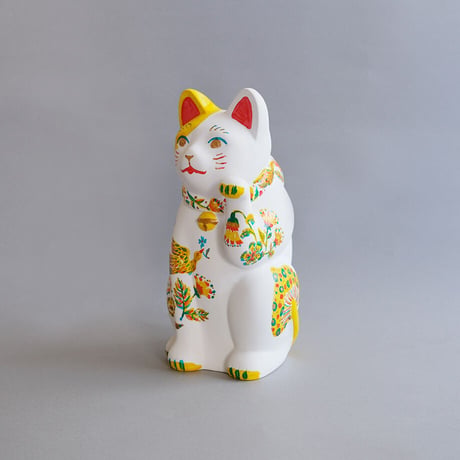 まねき猫作品「花鳥風月の猫」(L)【中川彩香】