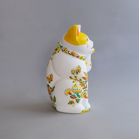 まねき猫作品「花鳥風月の猫」(L)【中川彩香】
